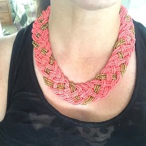 Pretty pink and gold necklace